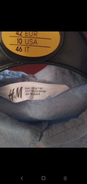 Camisa H&M menino 7/8 anos