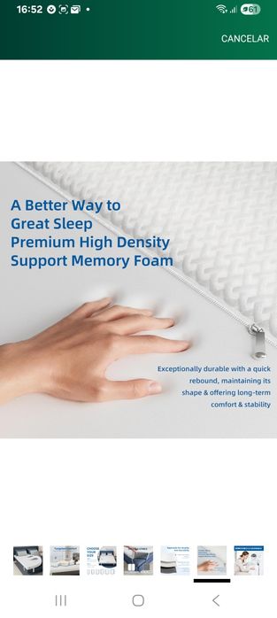 Topper viscoeslatico colchão