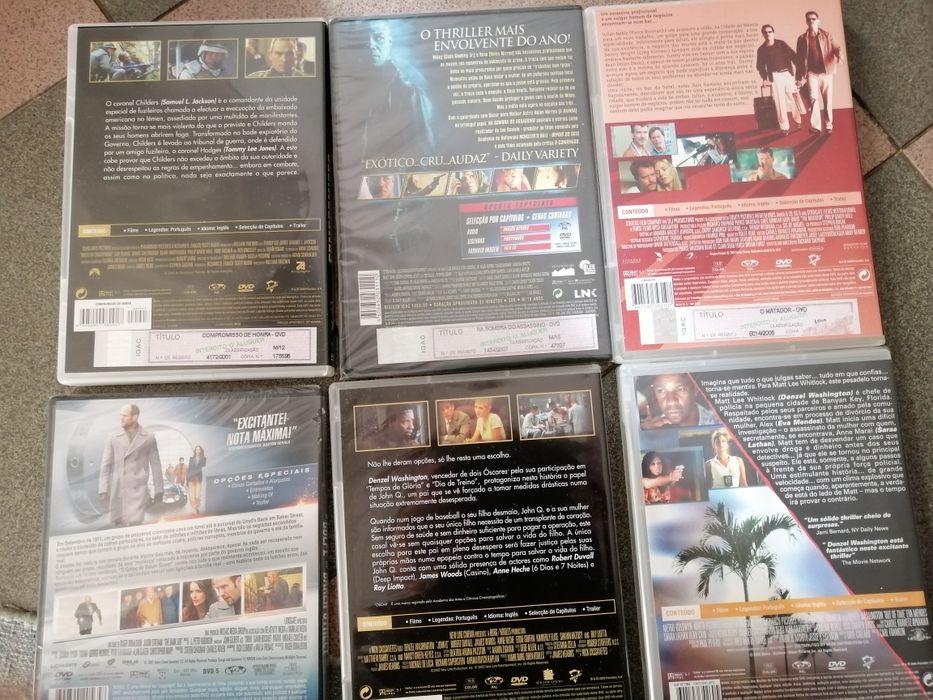 DVDs Denzel Washington, Tommy Lee Jones, Pierce Brosnan, Jason Statham64575406279681121