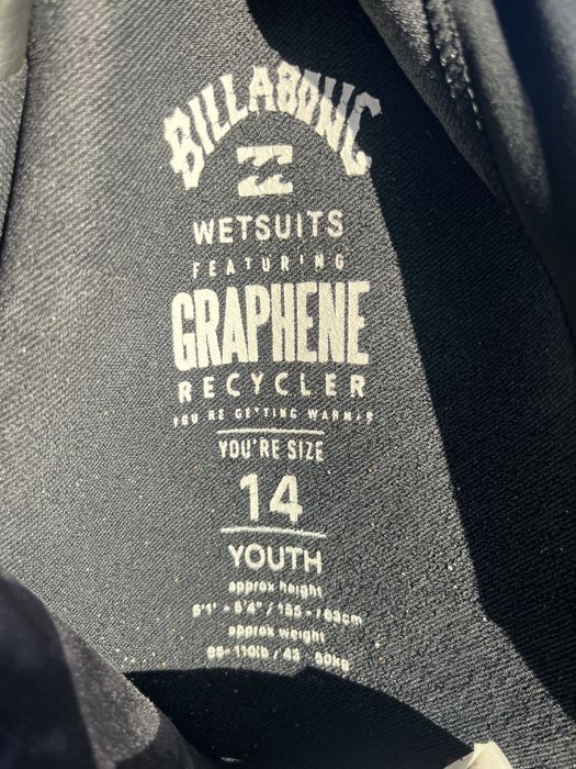 Fato de Surf Billabong Graphene Recycler 4/3 mm – Tamanho 14 (Youth)