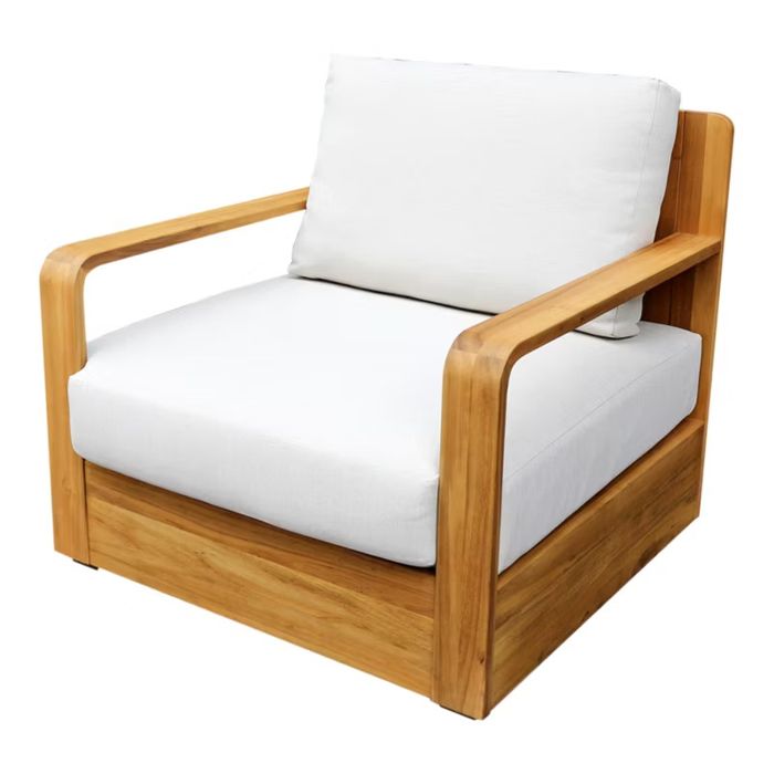 Drewniane Meble ogrodowe, fotel, stolik, Castorama, Lagos
