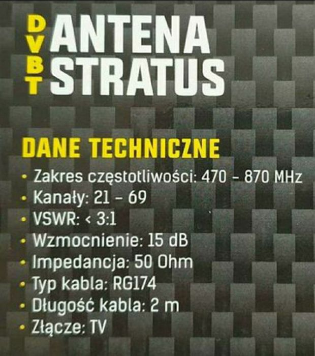 Mobilna Antena Stratus DVBT