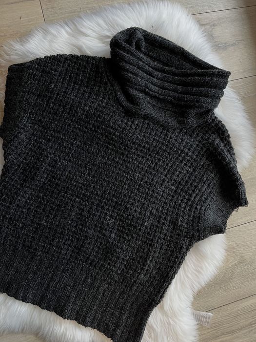 Wełniany sweter z golfem sweter golf wełna kaszmir