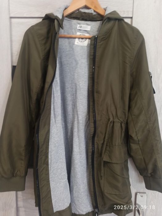 Śliczna kurtka parka, H&M, rozmiar 158