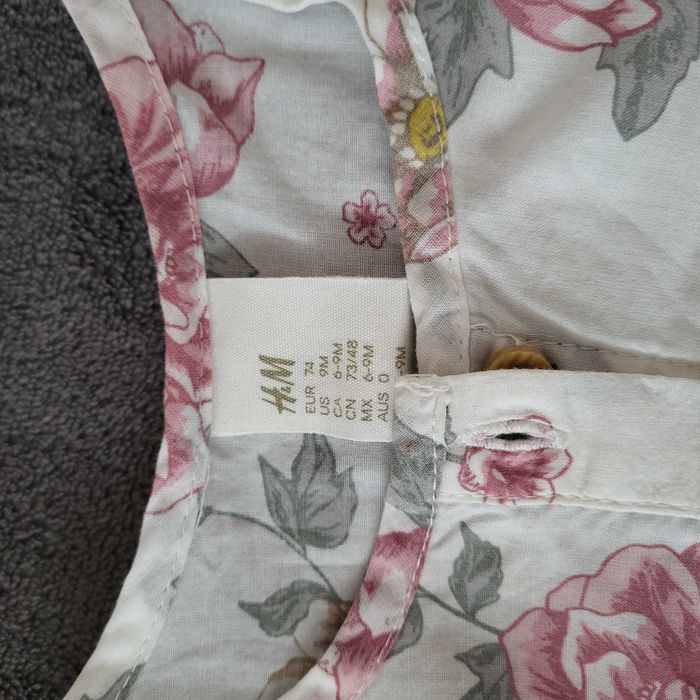 Elegancka koszula dla dziewczynki rozm 74 H&M