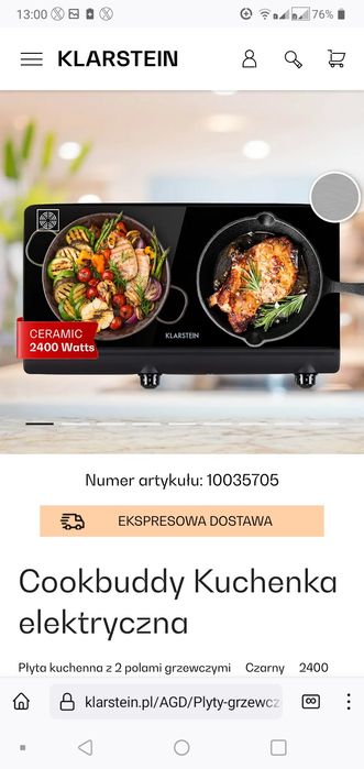 (Super Promocja) Nowa kuchenka elektryczna/ Cookbuddy / Klarste