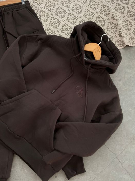 Спортивнмй костюм на флісі Calvin Klein шоколад