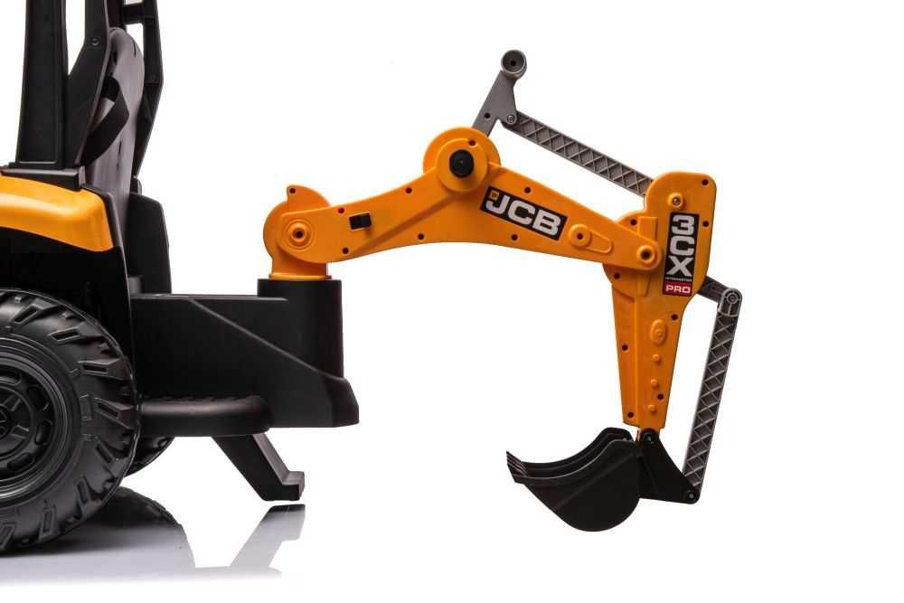 Koparka Na Akumulator JCB Z Łyżką Żółta Auto na akumulator dla dzieci