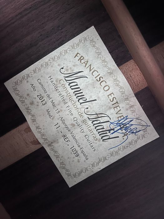 ESTEVE 11 hiszpańska  gitara klasyczna koncertowa Manuel Adalid Esteve