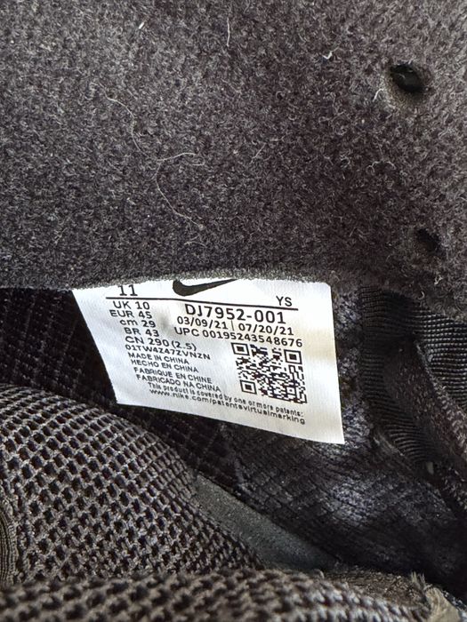 Nike x CDG Air Foamposite One Black Comme des Garcons 45(29cm) New