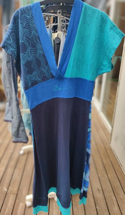 Vestido azul, turquesa, Verão, Desigual, S
