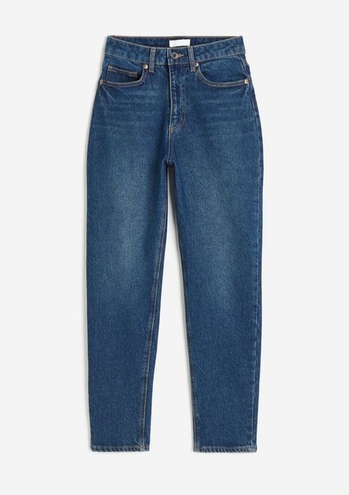 Spodnie Slim Mom High Ankle Jeans H&M