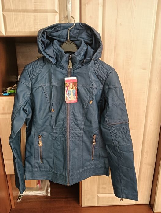 Wiosenna kurtka dziewczęca skóra ekologiczna nowa z metką