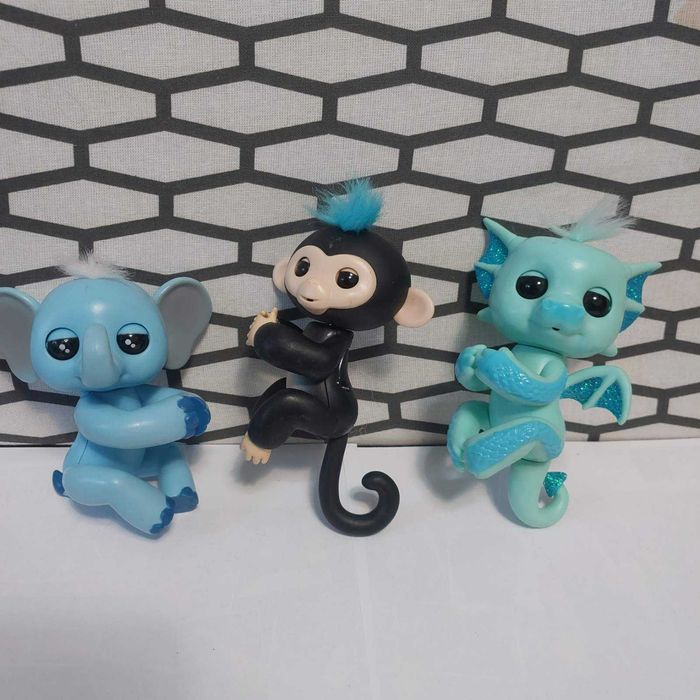 Слоник, дракон мавпочка на палець інтерактивні, оригінал,  WowWee.