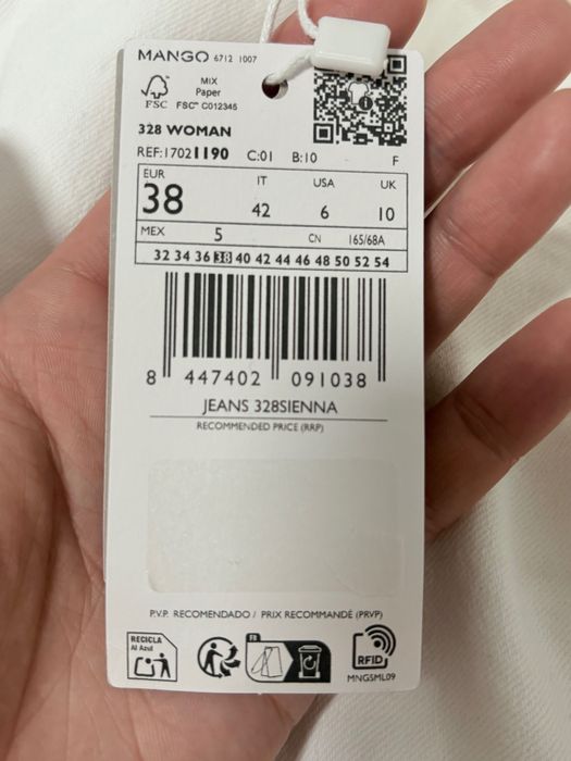 Białe jeansy Mango Flare Sienna nowe z metka