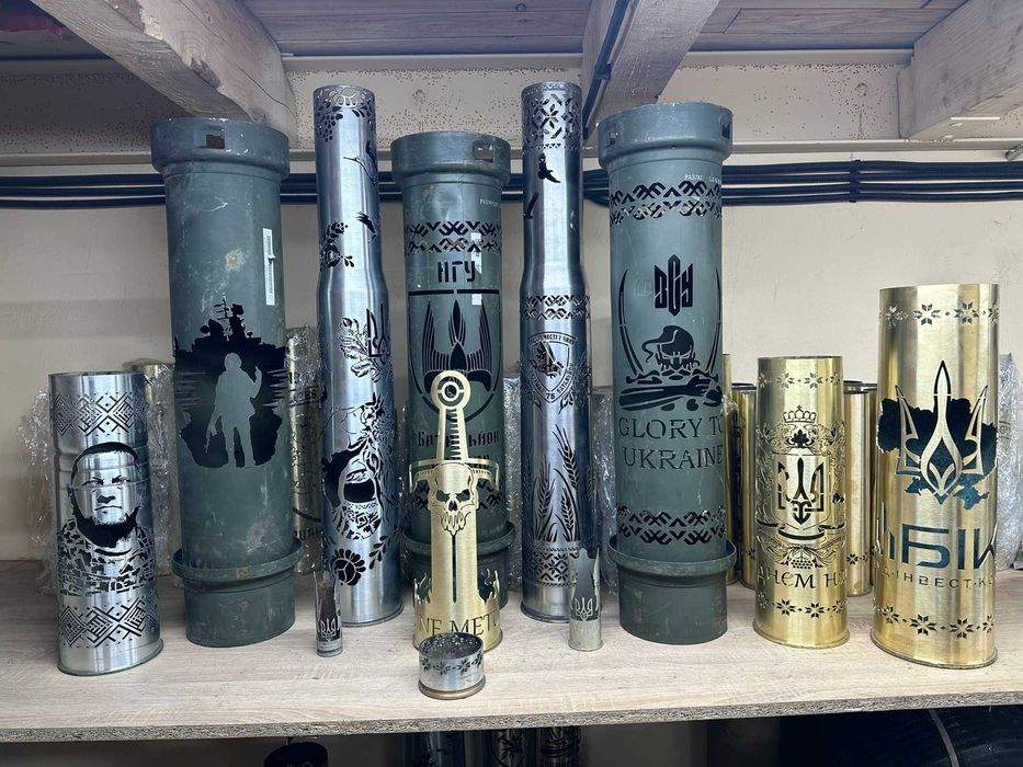 Гільзи різка сувенір / Лазерна порізка Ваших гільз та тубусів