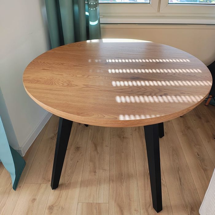 Stół okrągły loft drewno 100cm