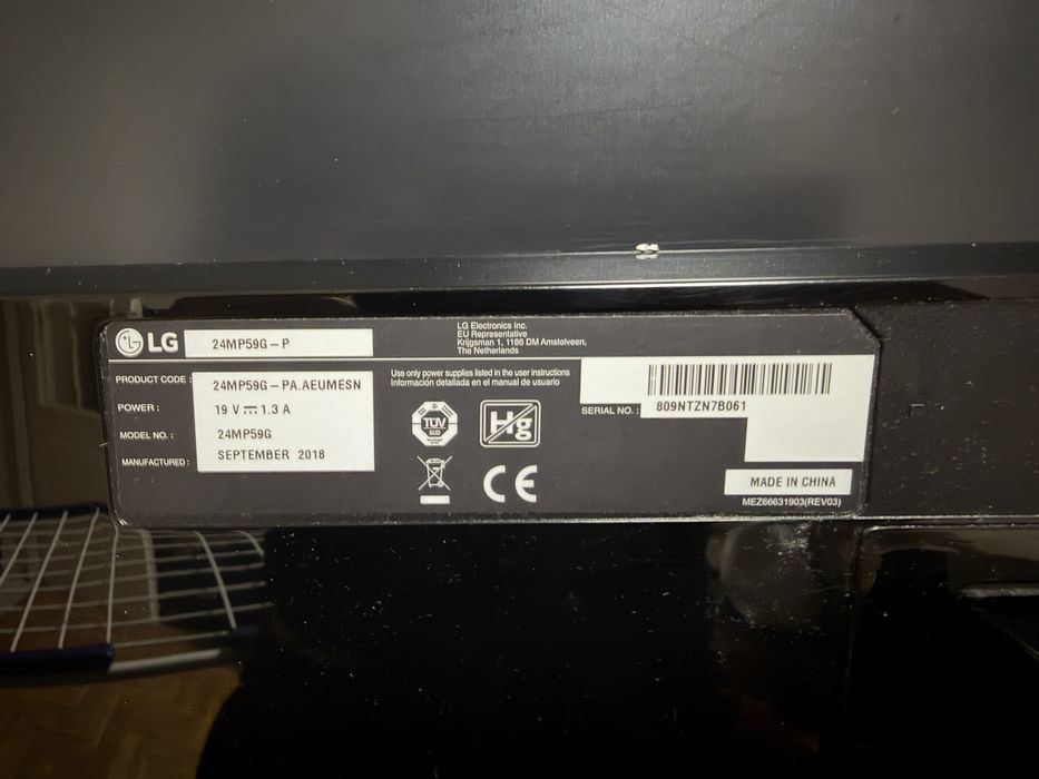 Monitor LG 24”cale