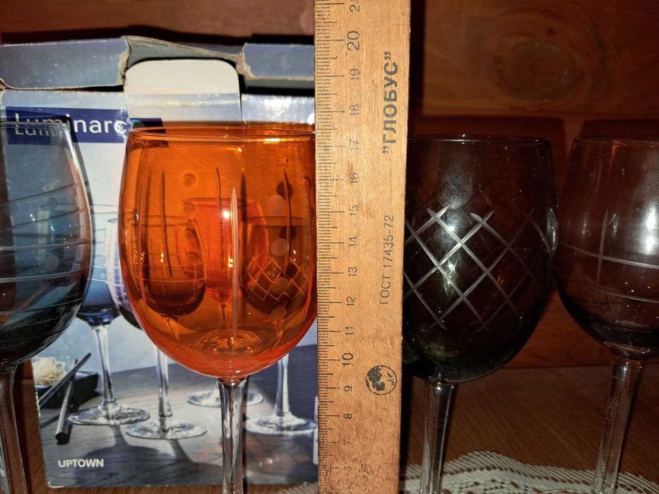 Четыре бокала, стекло,Франция