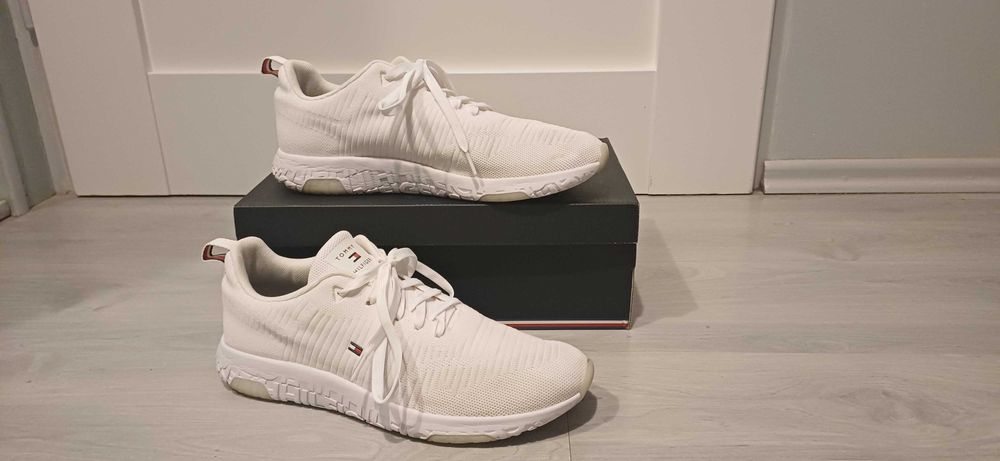 Buty męskie sneakersy białe - 44 Tommy Hilfiger