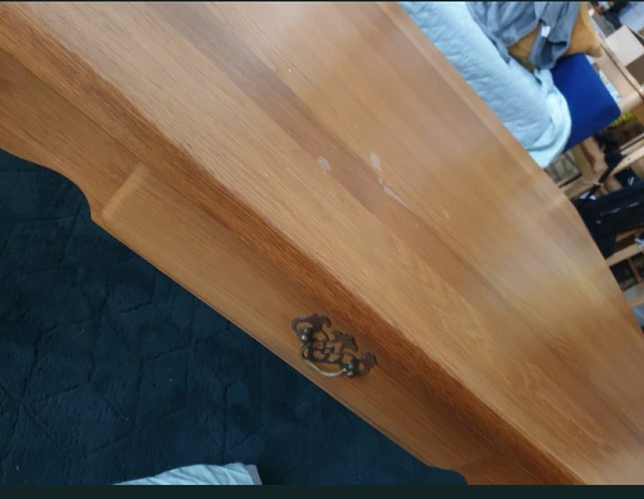 Duża Drewniana ława z szufladami