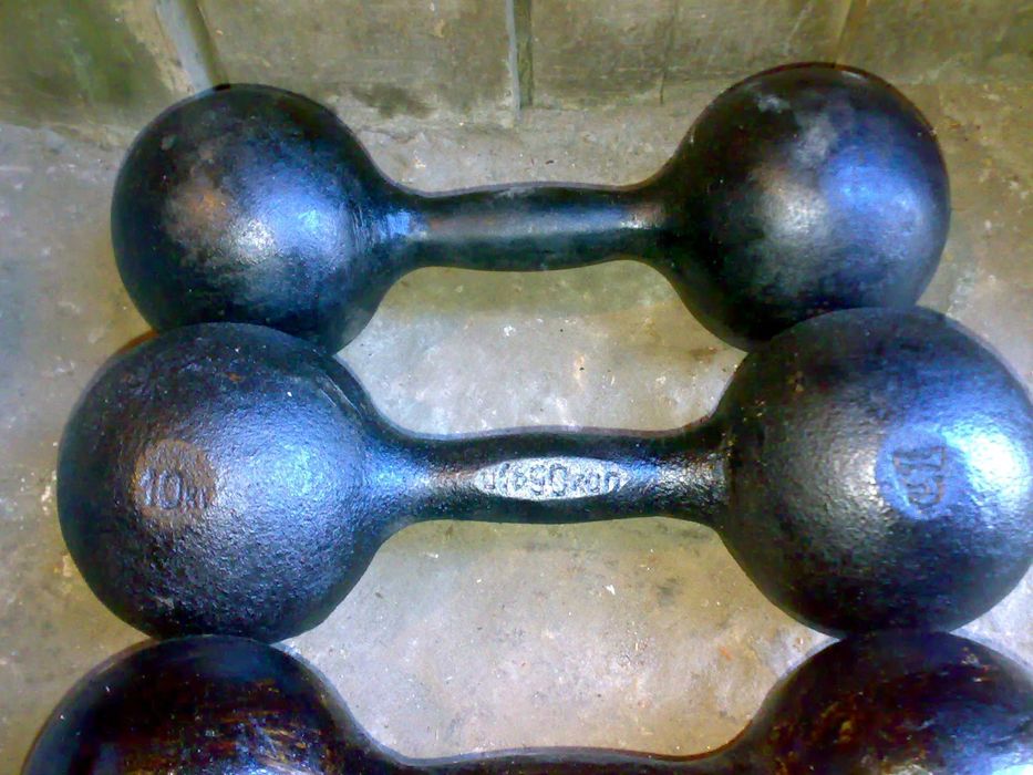 товары для школьников .гантели 10 кг