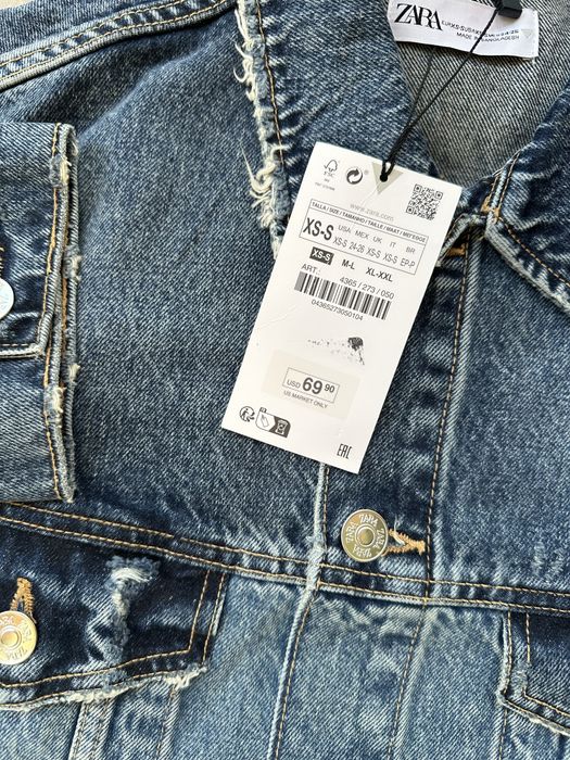 Джинсовий піджак Zara XS S