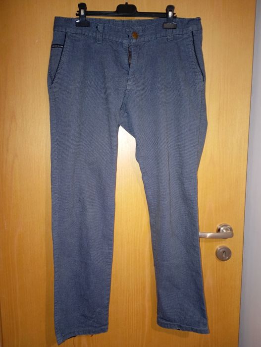 Spodnie męskie straight jeansowe VANKEL 52