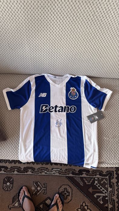 Oryginalna koszulka FC Porto New Balance – Jan Bednarek #5 – Z  ODRĘCZNYM AUTOGRAFEM