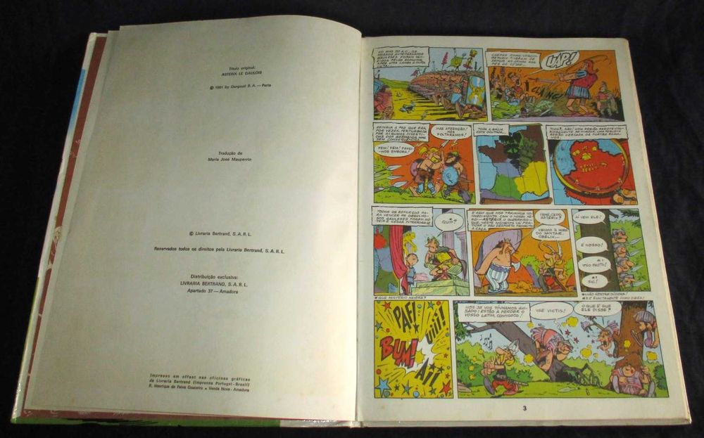 Livro BD Uma Aventura de Astérix O Gaulês Bertrand