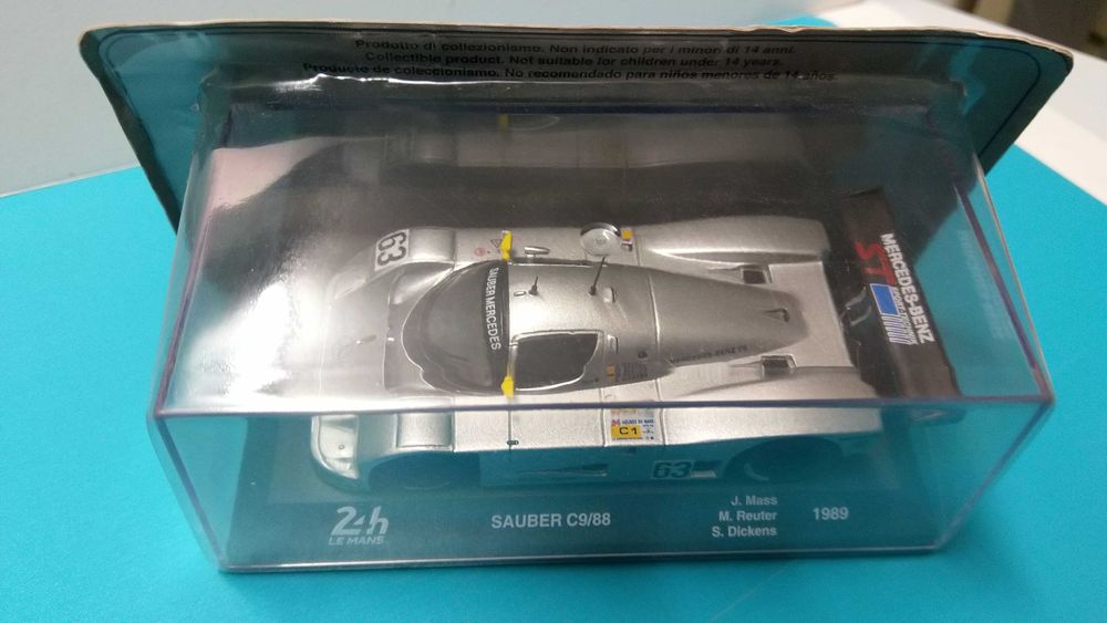 Mercedes-Sauber C9 #63: Vencedor Le Mans 1989 - Miniatura IXO esc 1/43