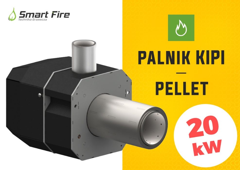 palnik na pellet pelety moc 20 kW kipi samoczyszczący automat revo