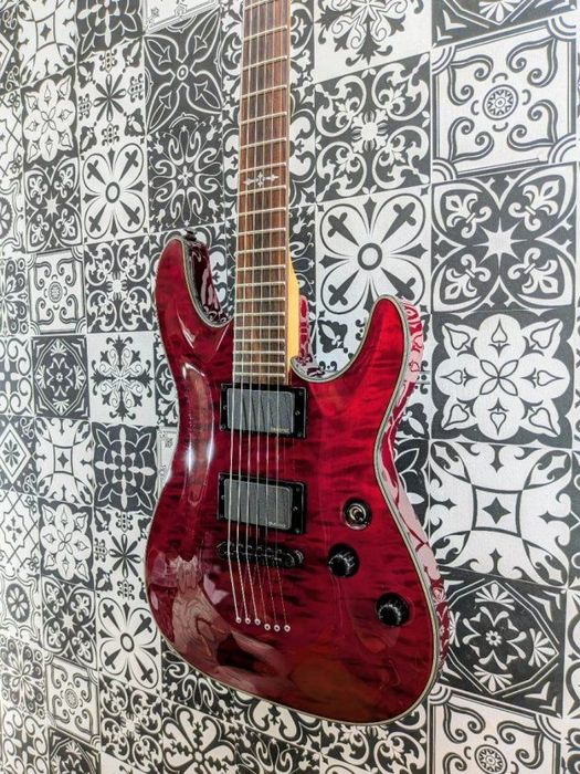 SCHECTER DIAMOND SERIES DAMIEN-6 2008 | Restaurada - NIX CUSTOM GUITARS