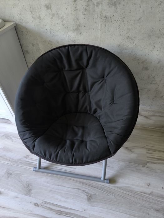 Fotel Ikea czarny, oleby, skladany