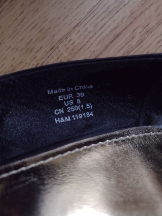 Nowe czarno złote szpilki 39 h&m