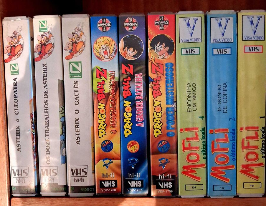 Cassetes VHS Infantil e juvenil