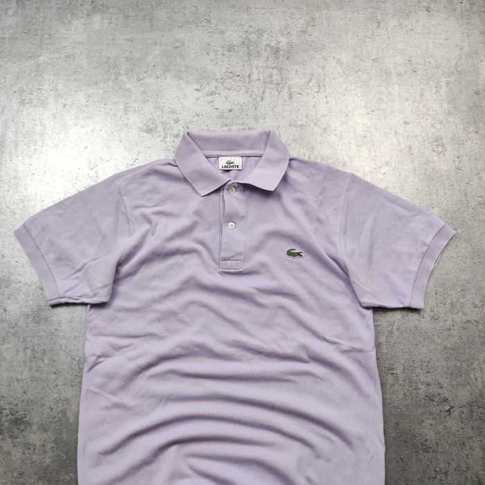 MĘSKA Koszulka Bawełna PREMIUM lilia Elegancka Lacoste Haft Logo Polo