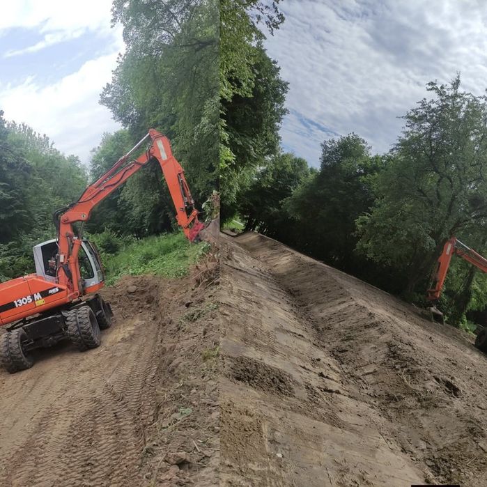 Usługi koparką kołową obrotową 15 ton