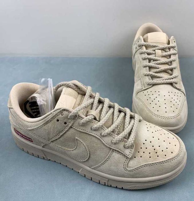(БЕЗ ПЕРЕДОПЛАТИ)Nike SB Dunk Low x Supreme Beige найк данк лоу супрім