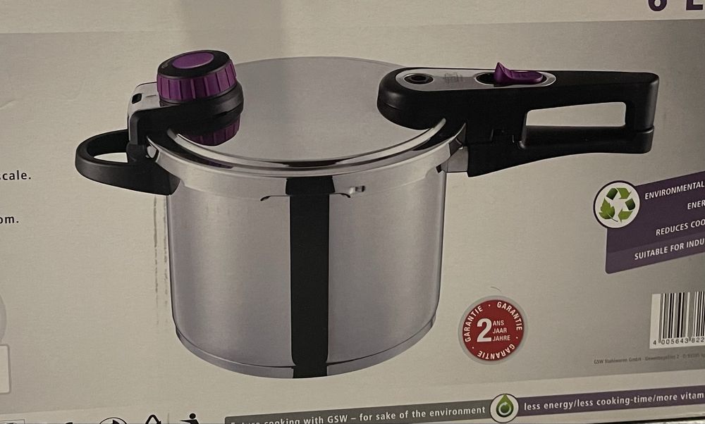 Szybkowar GSW System Plus 6L – nowy, nieużywany