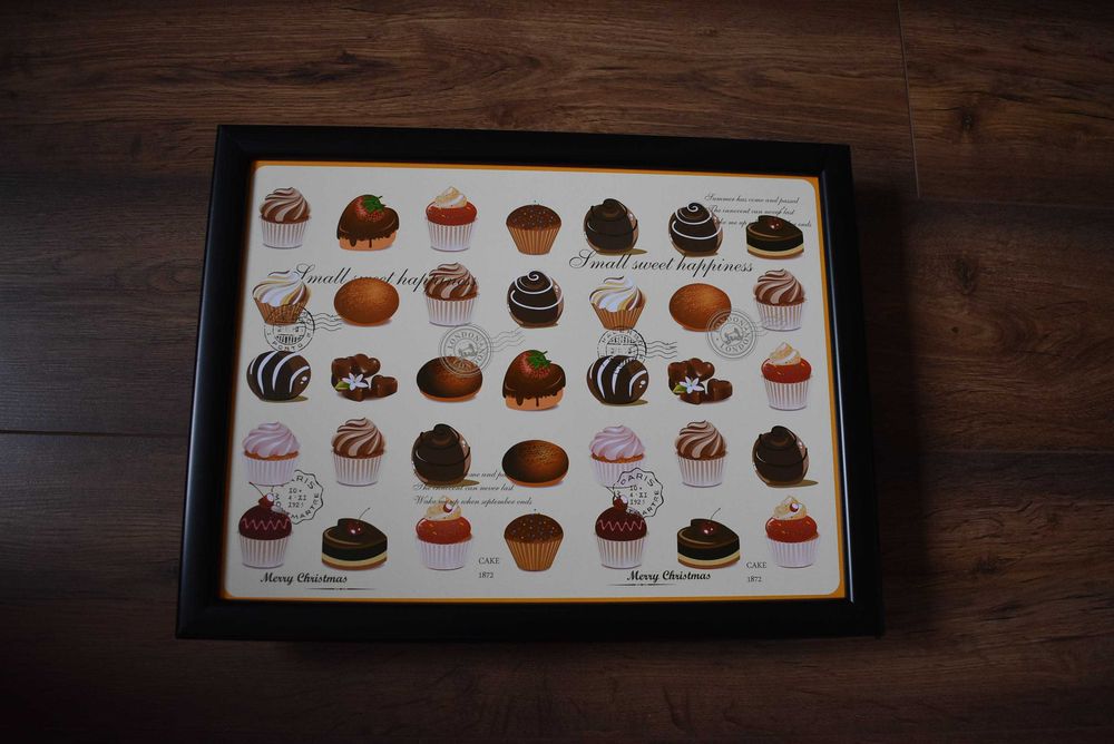 Taca do łózka lub na kolana z poduszką