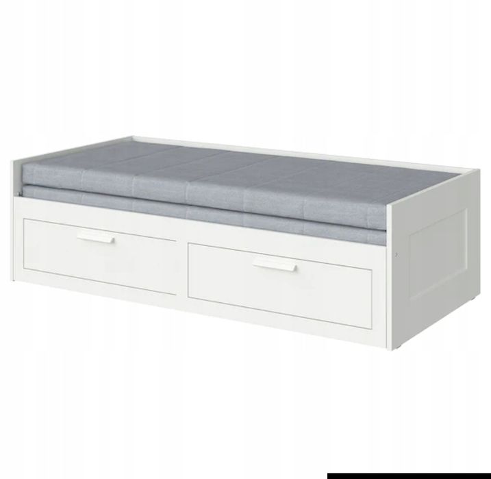 Łóżko BRIMNES rozsuwane na dwa z Szufladami