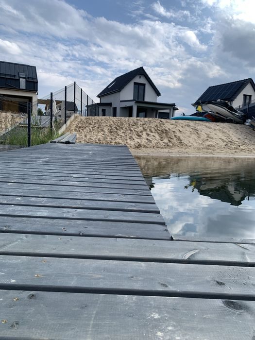 Domek nad jeziorem z jacuzzi sauna linia brzegowa prywatna plaza 10 os TOP ! Spalona