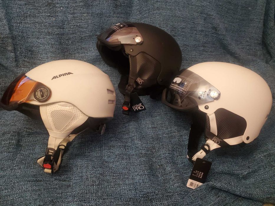 Лижний сноуборд шолом з візором фірмовий Crivit S-M /шлем Alpina L-XL