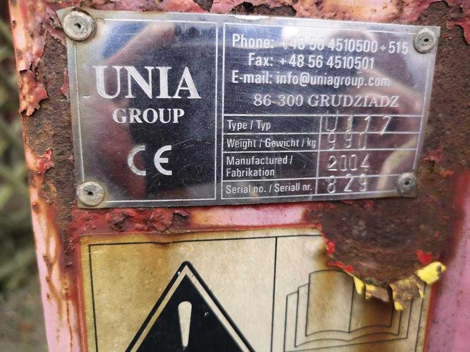 Pług Obrotowy 4 Skibowy Unia Grudziądz Oryginał.