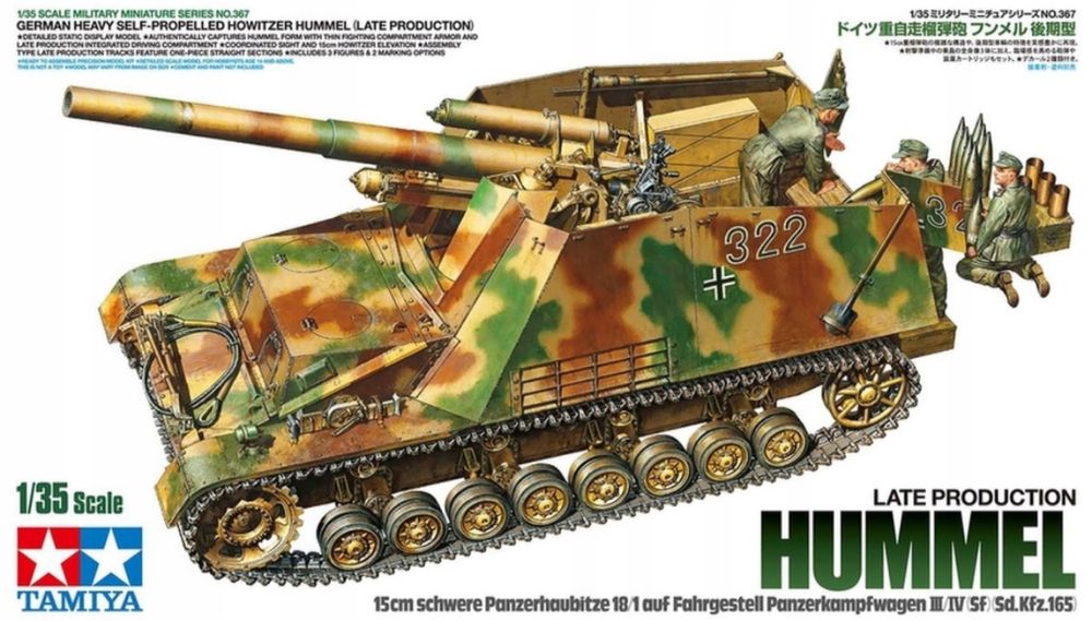 TAMIYA 35367 model czołg 1:35 German Heavy SP Howitzer Hummel