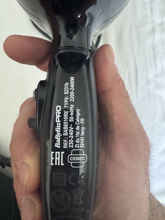 Продам фен Babyliss caruso ionic