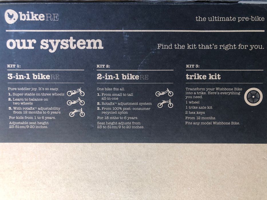 Triciclo wishbone bike 3 in 1 recycled edition