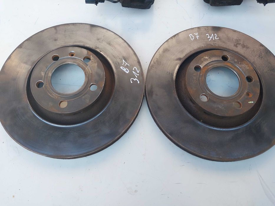 Komplet Hamulce Przód Swap Audi a4 b7 b6 312MM Tarcze Zaciski WYSYŁKA