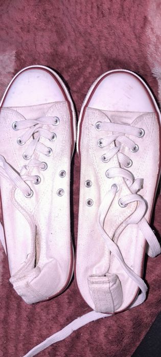 Buty trampki jak conversy białe